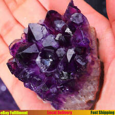 50-60g Natural Amethyst Druzy Geode Cluster Quartz Crystal Rock Specimen Healing picture