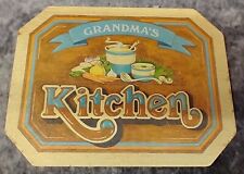 Vintage Wallcraft Grandma's Kitchen Hot Mat Antique Tin Series Size 6 x 8 Bromac picture