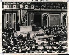 1917 Press Photo President Woodrow Wilson addresses Congress in Washington, DC picture