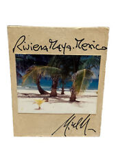 Rivera Maya Mexico Magnet Photo Akumal Palm Trees Wood Signed Souvenir Fridge  picture