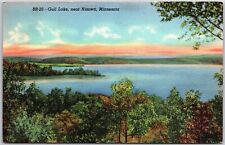 Nisswa Minnesota MN, 1947 Beautiful Scenic View of Gull Lake, Vintage Postcard picture