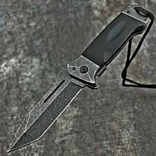 VORTEK WARTHOG Black G10 Heavy Duty Tactical Tanto Blade Folding Pocket Knife picture