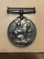 ANTIQUE British War Medal: GEORGIVS V BRITT OMN REX ET IND IMP 1914-1918 silver  picture