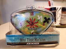 Vintage NIB Joe Boxer Mini Time Machine Quartz Joe Boxer Alarm Clock 60s picture