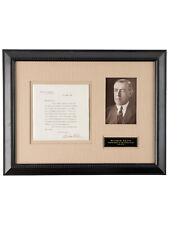 Woodrow Wilson 1921 Typed Letter Signed as President - Peace Conference - Framed picture