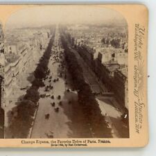 Champs Elysees Favorite Drive Paris France Underwood Stereoview picture