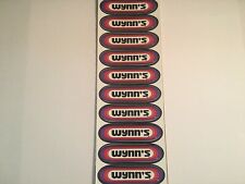 1969 WYNN'S OIL ADDITIVE VINTAGE 10 COUNT SHEET  MINI RACING STICKERS DECALS NOS picture
