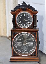 Very Rare 1870's antique Ithaca No. 3-1/2 Parlor Double Dial Calendar clock picture