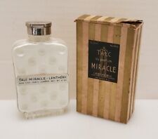 Vintage NOS NEW Lentheric Miracle Talc Au Parfum Bath Powder Art Deco  picture