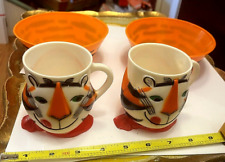 2 60'S OLD VINTAGE TONY THE TIGER FROSTED FLAKES F&F MILK CUPS BOWLS NICE LOT  picture