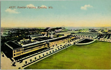 Early 1900's Rambler Automobile Factory in Kenosha Wisconsin Automotive Postcard picture