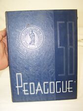 New York State College for Teachers Pedagogue 1958 New York Yearbook picture