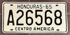 Honduras 1965 CENTRO AMERICA License Plate # A26568 picture