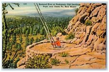 c1940's Restored Kiva Prehistoric Cliff Dwellings Puye View Santa Fe NM Postcard picture