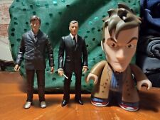 Doctor Who 10th Doctor and The Master Old Vintage Action Figures Set of 3 picture