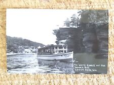 THE WHITE EAGLE AT THE HAWK'S BILL,LOWER DELLS,WIS.REAL PHOTO POSTCARD RPPC*B19 picture