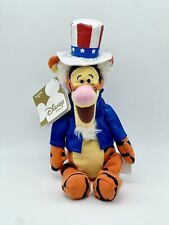 Vintage Disney Uncle Sam Tigger Bean Plush 4th of July Patriotic 9