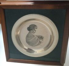 1972 Franklin Mint Mother's Day Plate Solid Sterling Silver Irene Spencer Ltd Ed picture