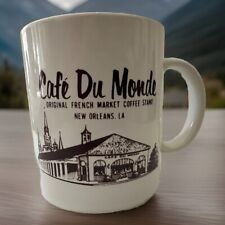 New Orleans Souvenir Cafe du Monde Coffee Mug NOLA Louisiana French Market NIB picture