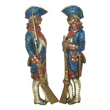 Vintage Burwood Products Revolutionary Soldiers Hanging Wall Décor Statue 4246 picture
