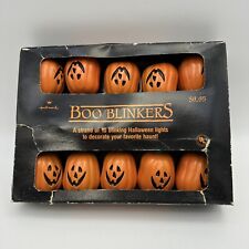 Vintage Hallmark Boo Blinkers Halloween Lights - 10 Bulb String - Jack-O-Lantern picture