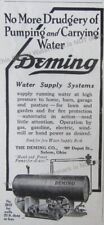 1919 Ad * Deming Water Supply Systems Hand & Power Pumps No 2012 Salem Ohio picture