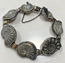 7 AMMONITES 145 MILLION YEARS OLD VICTORIAN PERIOD JEWELRY BRACELET picture