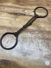 Vintage Twisted Wire Bit Old Horse Rings picture
