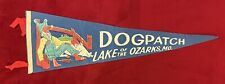 Vintage Dogpatch Lake of the Ozarks Missouri 26 Inch Travel Penant Hog Hillbilly picture
