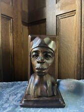 Vintage Haitian Andre December Lamoureuse Bust Bookend - picture