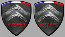 2x CITROEN CRESTS STICKER RACING STICKER C3 C4 ZX SAX DS3 CX GS 8cm CB104 picture