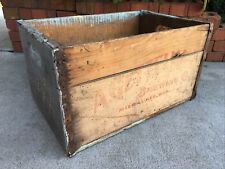 Vintage Wooden Beer Crate A. Gettelman Brewing Milwaukee Brewery Box Wisconsin picture
