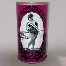 Olde Frothingslosh purple beer can, wide seam, bottom opened picture