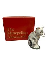 Vintage MMA Cat Figurine Metropolitan Museum Of Art Chalk Ware picture