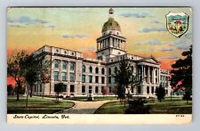 Lincoln NE-Nebraska, Capitol Building, Antique c1908 Vintage Souvenir Postcard picture