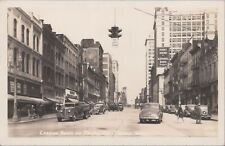 RPPC Postcard Looking North on Pacific Ave Tacoma WA Vintage Cars Advertising picture