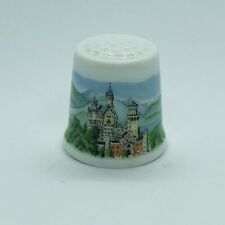 Schloss Neuschwanstein Castle Porcelain Hutschenreuther Germany Souvenir Thimble picture