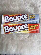 2 Vintage 80s Bounce Fabric softener stain guard fresh dryer Sheets NEW picture