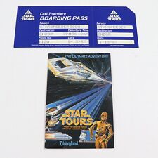 Disneyland Unused Cast Member STAR TOURS Premiere Party Boarding Pass Ticket BLU picture