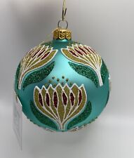 Thomas Glenn Holidays, Teal Lotus Christmas/Holiday Ornament picture