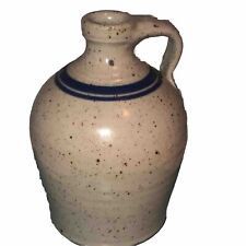 Vintage 1989 Signed Nafaiger Stone Pottery Jug Fun picture