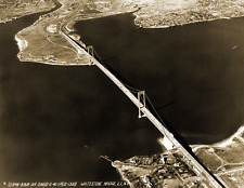 1940 Whitestone Bridge, Long Island, NY Old Photo 8.5