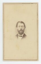 Antique CDV Circa 1860s Handsome Older Man With Beard in Suit Mayo New York, NY picture