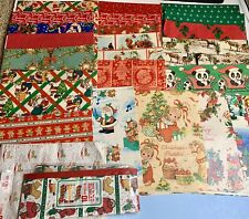 (LOT) VINTAGE Christmas...24 Sheets and 2 Packs Tissue Wrapping Paper picture