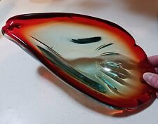 Vintage 1960's Murano Mouth Blown Candy Dish By Flavio Poli picture