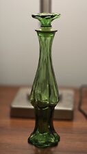 Emerald Green Avon Vintage Bud Vase Flower Glass Empty Cologne Bottle 8