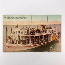 Postcard California Catalina CA Glass Bottom Boat Empress Avalon 1921 Posted picture