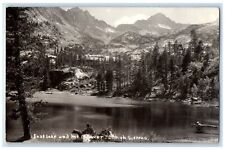 c1940's View Of East Lake And Mt. Brewer High Sierra CO RPPC Photo Postcard picture