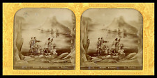Jules Verne, Michel Strogoff, Le Raftau, ca.1876, day/night stereo (French fabric picture
