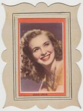 Joan Leslie 1950s Guillen PAPER STOCK Trading Card in Cardboard Frame #1 E2 picture